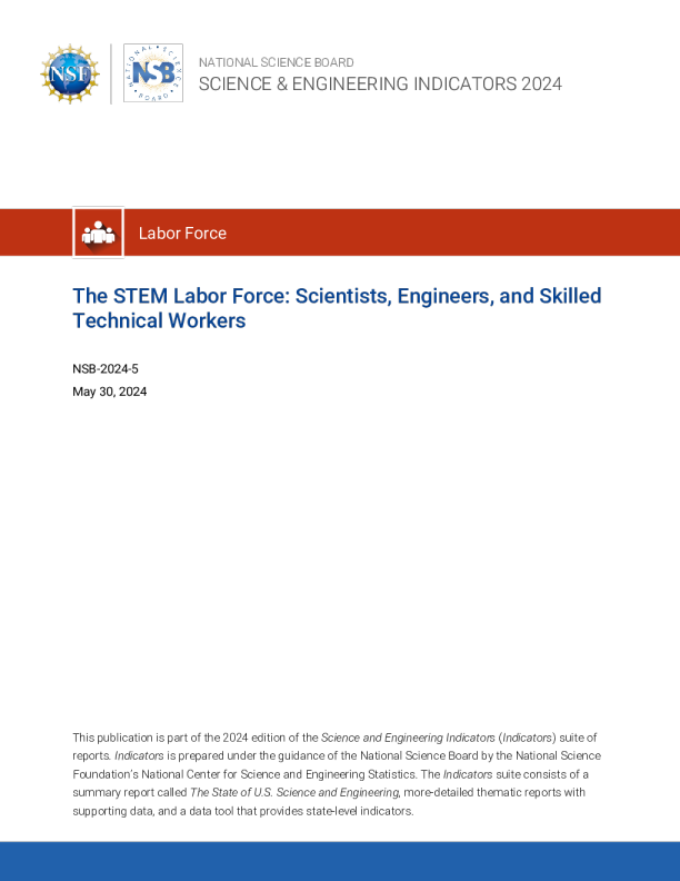 2024年STEM劳动力:科学家、工程师和熟练的技术工人报告