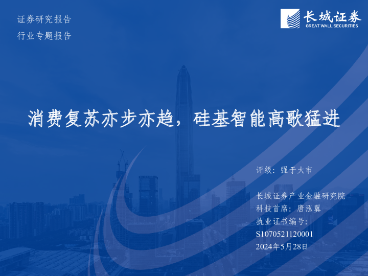 证券研究报告行业专题报告：消费复苏亦步亦趋，硅基智能高歌猛进