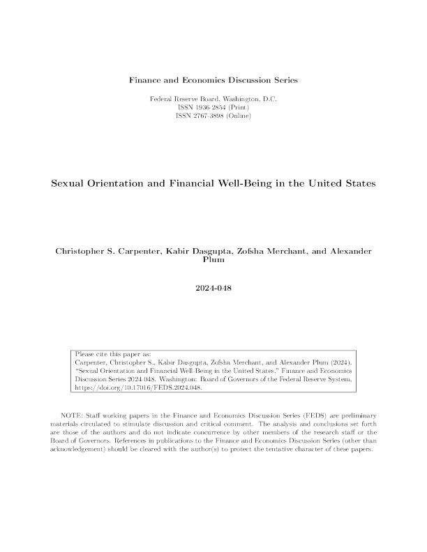 美国的性取向与经济状况