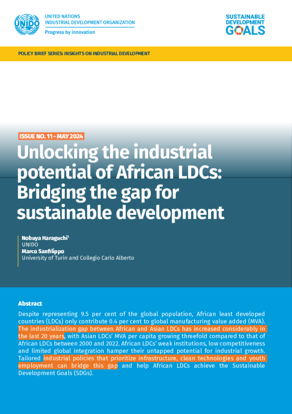 iid政策简报11：释放非洲最不发达国家工业潜力：弥补可持续发展差距