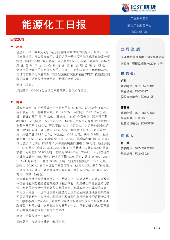 能源化工日报