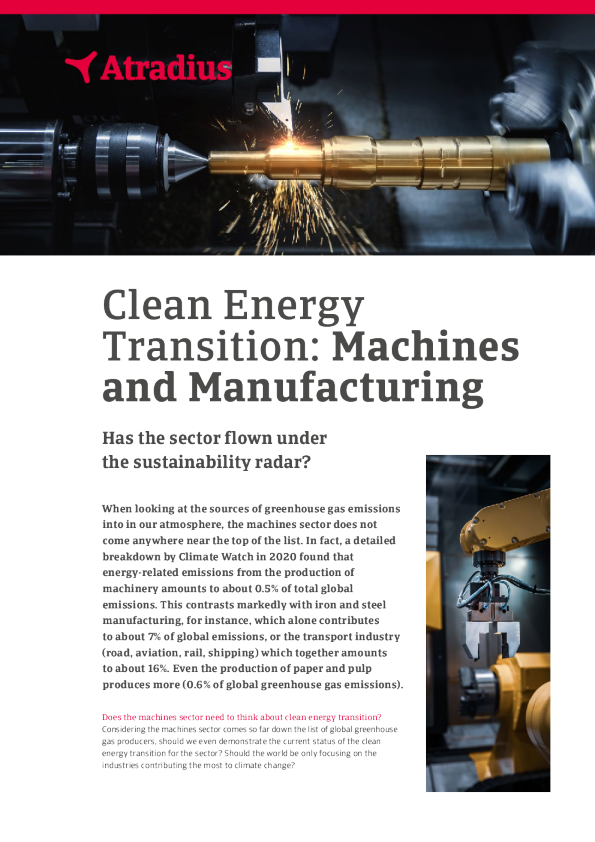 清洁能源转型 ： 机器与制造业