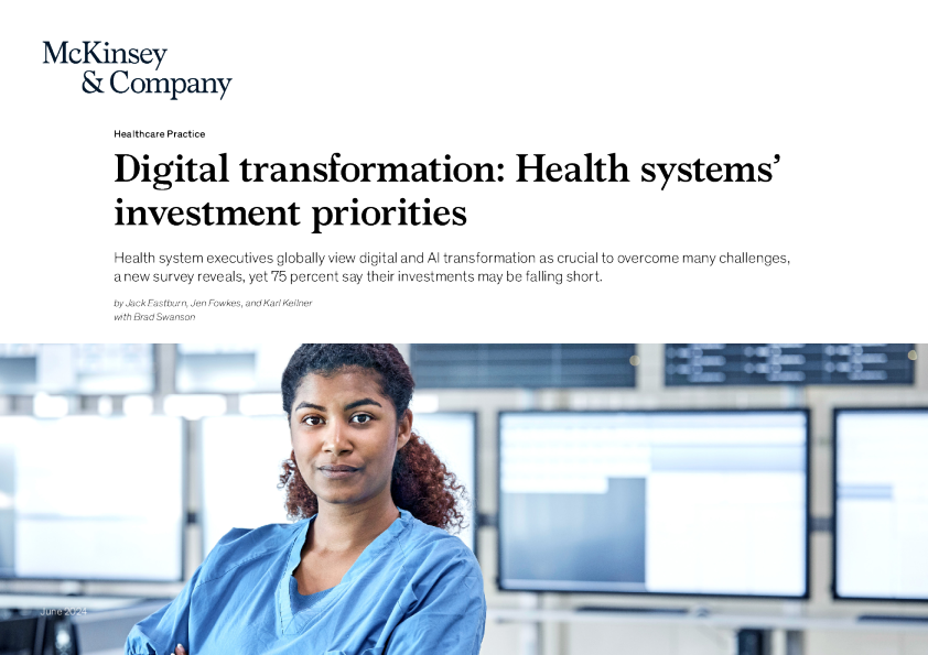 数字化转型 ： 卫生系统的投资重点