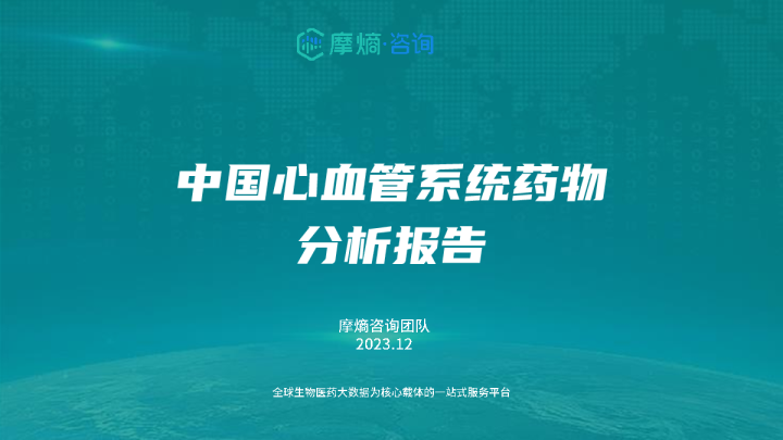 中国心血管系统药物分析报告