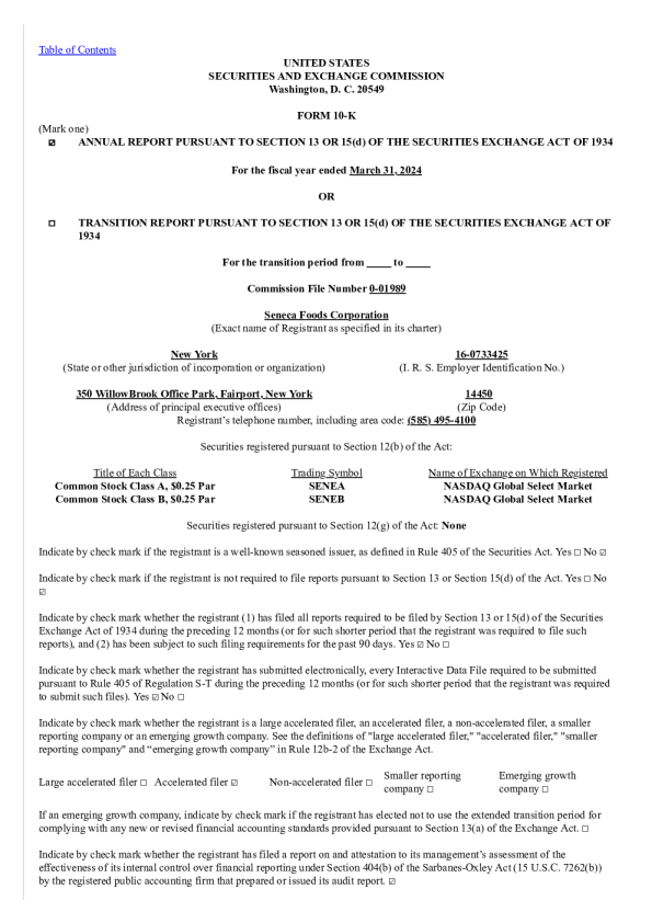 2024 年第四季度 - 年度报告