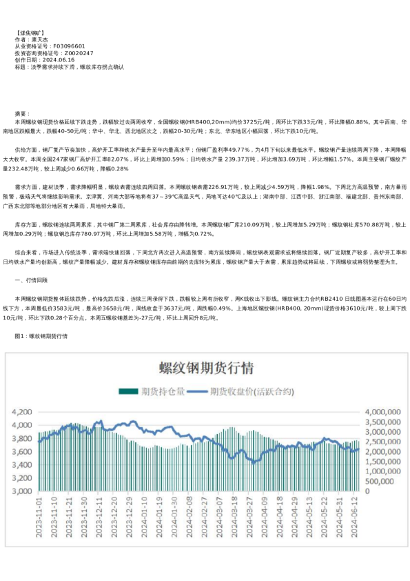 【能源化工】周报-2024-06-14