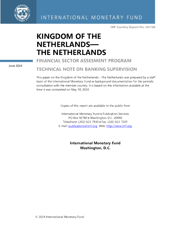 荷兰王国-荷兰：金融部门评估计划-银行监管技术笔记