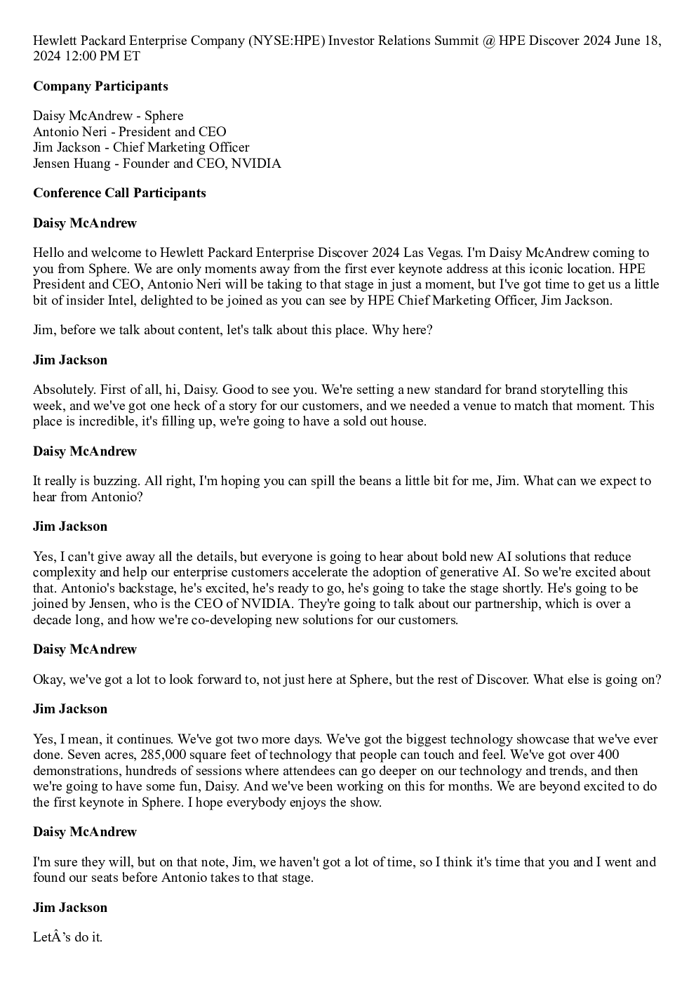 20240618 Daisy McAndrew、Jim Jackson、Jensen Huang Hewlett Packard