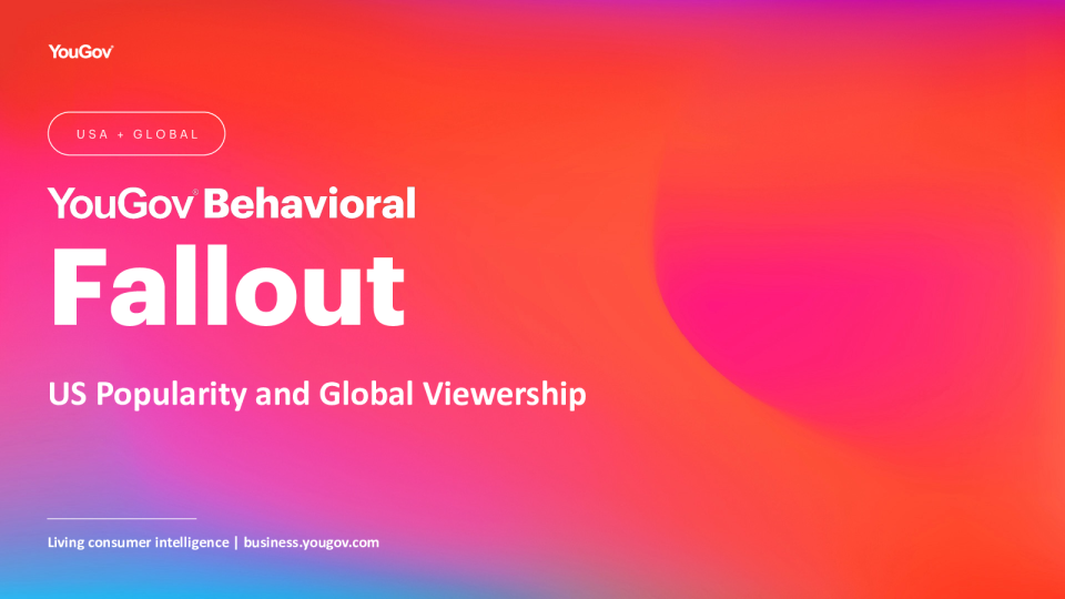 YouGov 行为 - 辐射美国人气和全球收视率