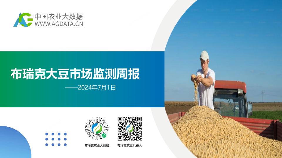大豆市场监测周报（20240701）：黄淮海地区大豆种植延后