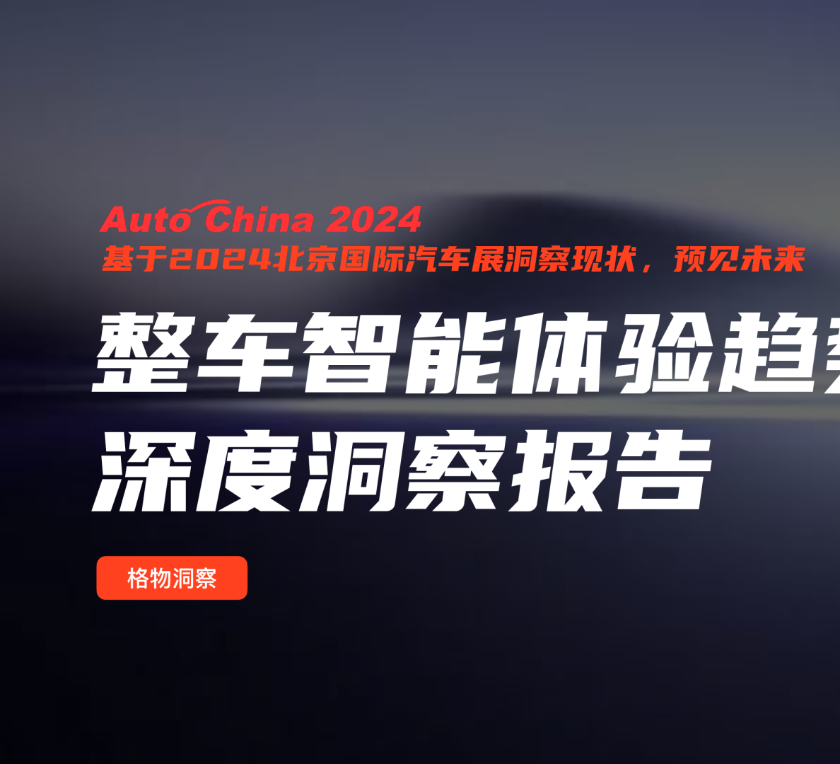 2024年整车智能体验趋势深度洞察报告