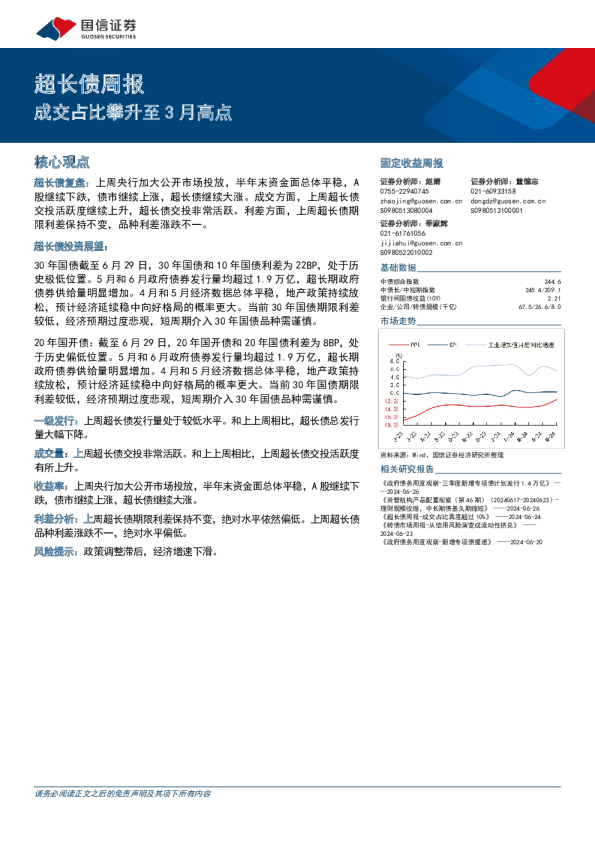 超长债：成交占比攀升至3月高点