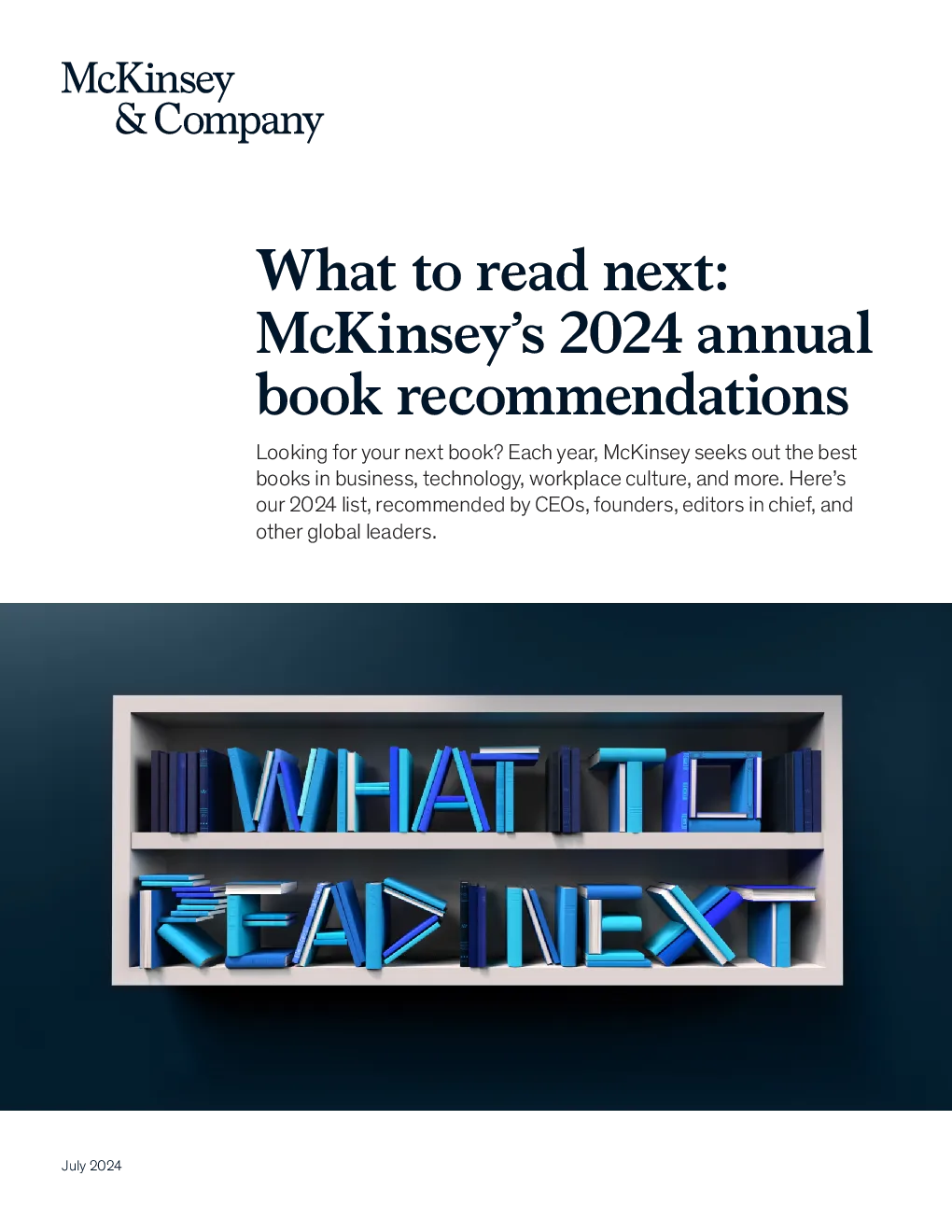 下一篇 ： 麦肯锡 2024 年度图书推荐