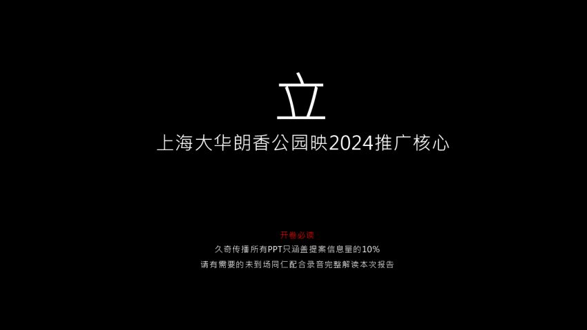 上海大华朗香公园映2024推广核心