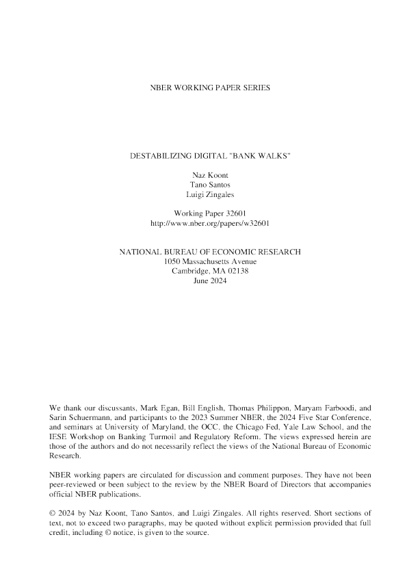 破坏稳定的数字“银行漫步”
