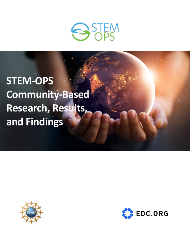 STEM - OPS 基于社区的研究、结果和调查结果