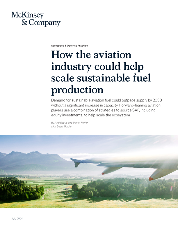 航空业如何帮助扩大可持续燃料生产