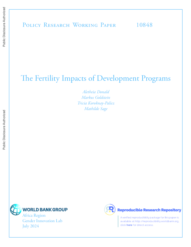 发展计划对生育率的影响