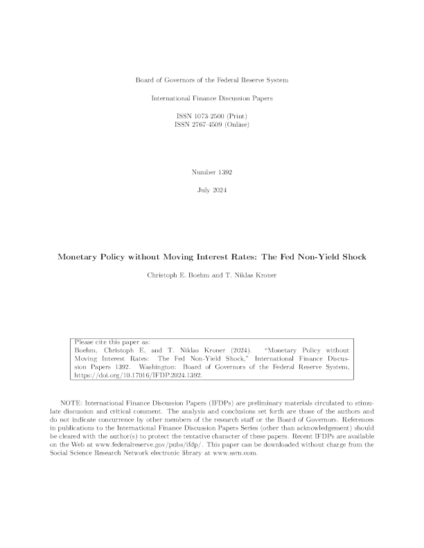 美联储不调整利率的货币政策：美联储的非收益冲击