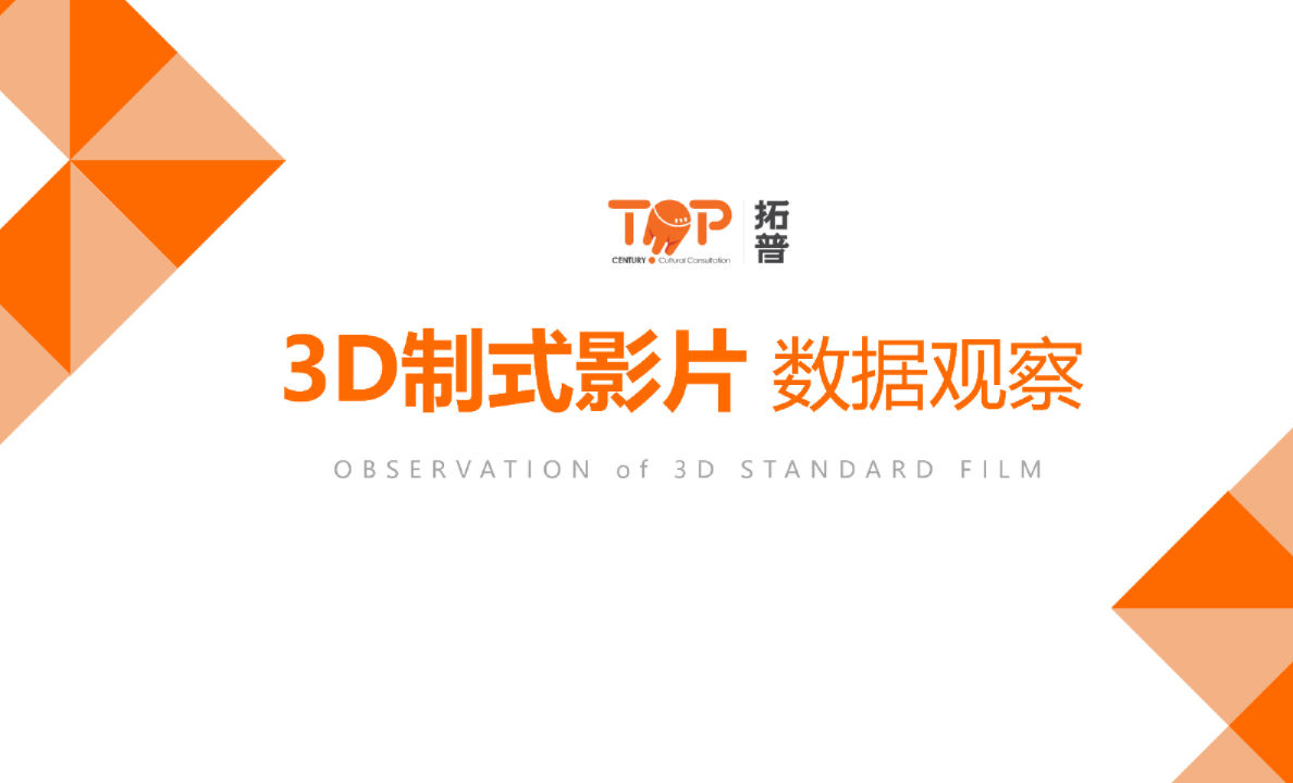 3D制式影片数据观察
