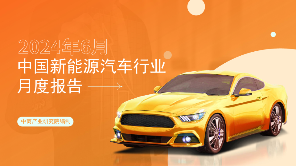2024年6月中国新能源汽车行业运行情况月度报告