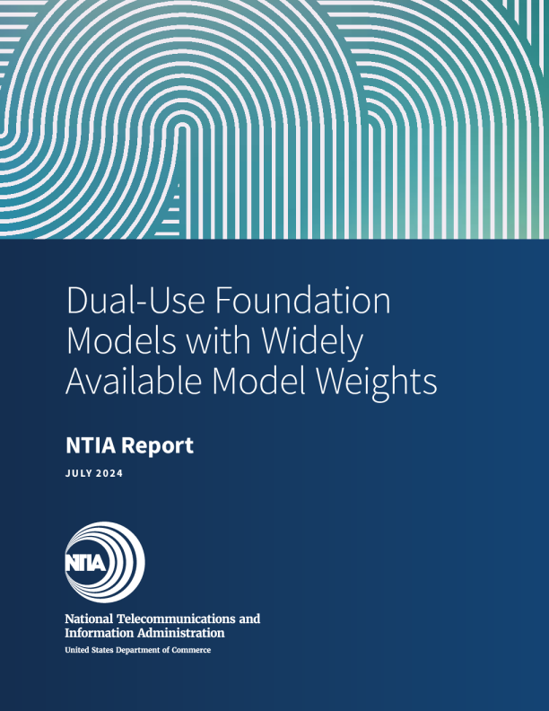双重用途的基础模型及广泛可用的模型权重报告