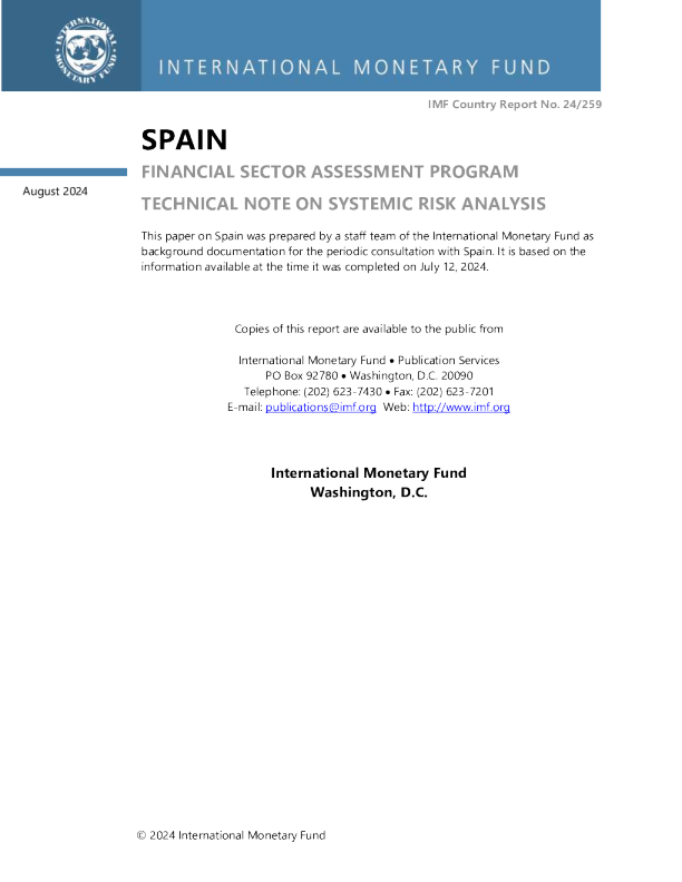 西班牙 ： 金融部门评估计划 - 关于系统性风险分析的技术说明