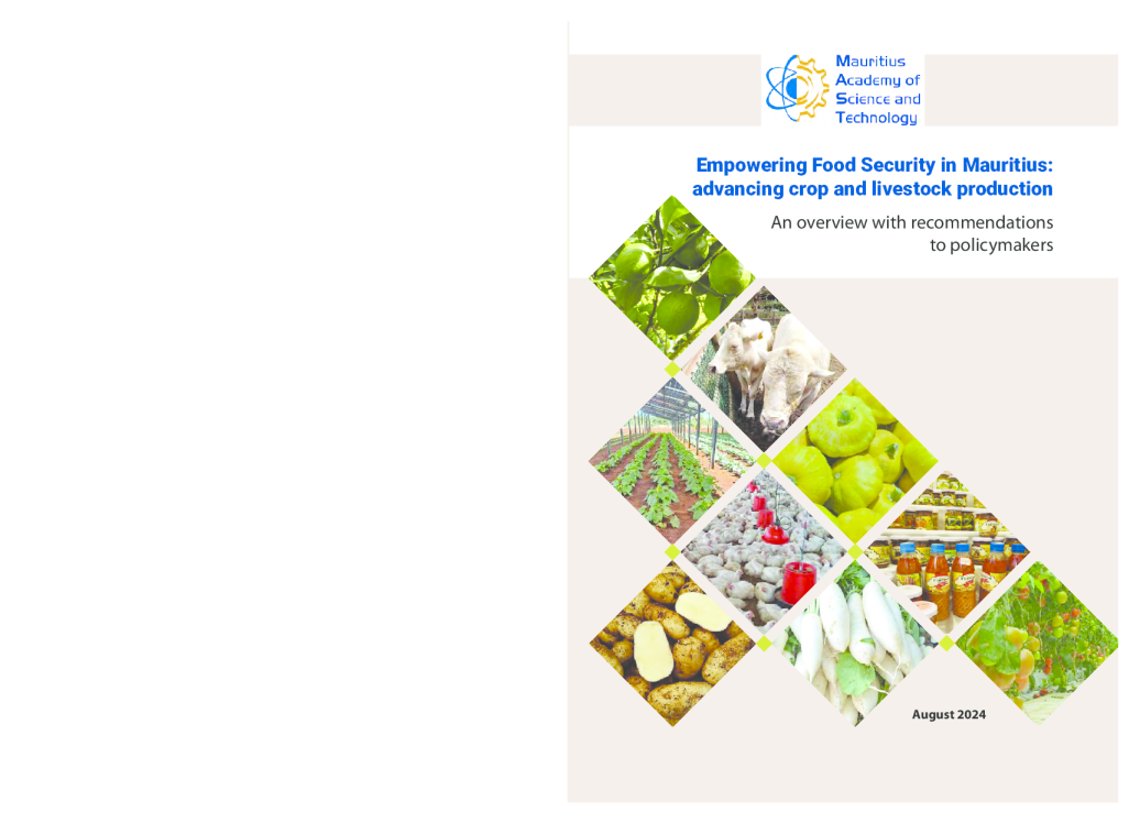 在毛里求斯提升粮食安全：推进作物和畜牧业生产——政策制定者的概述及建议