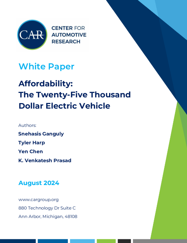 可负担性：两万五千美元的电动汽车