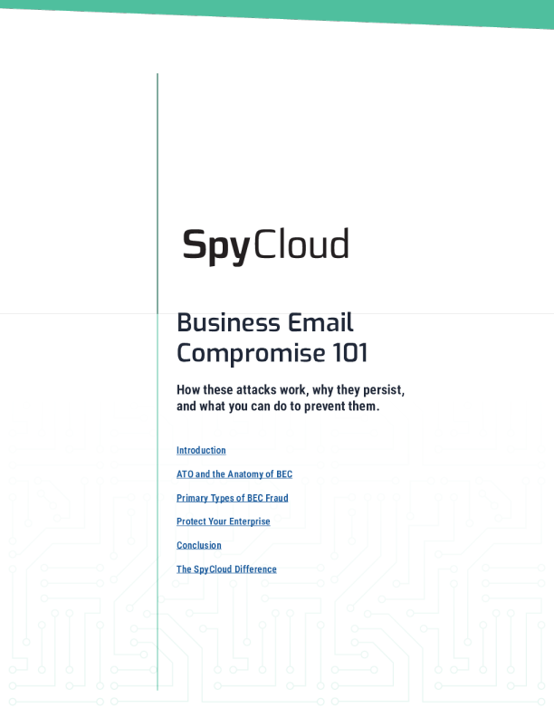 商务电子邮件妥协 101