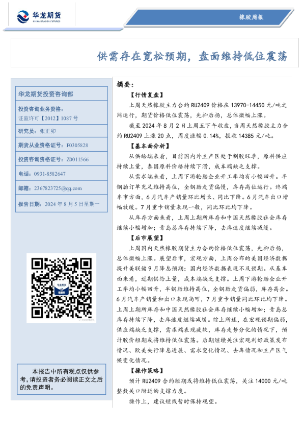 供需存在宽松预期，盘面维持低位震荡