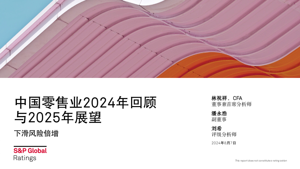 中国零售业2024年回顾与2025年展望报告
