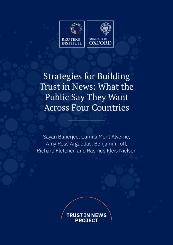 2024年新闻信任的构建策略报告-路透社