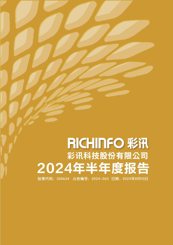 彩讯股份:2024年半年度报告