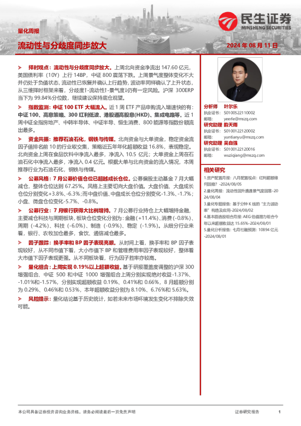 流动性与分歧度同步放大