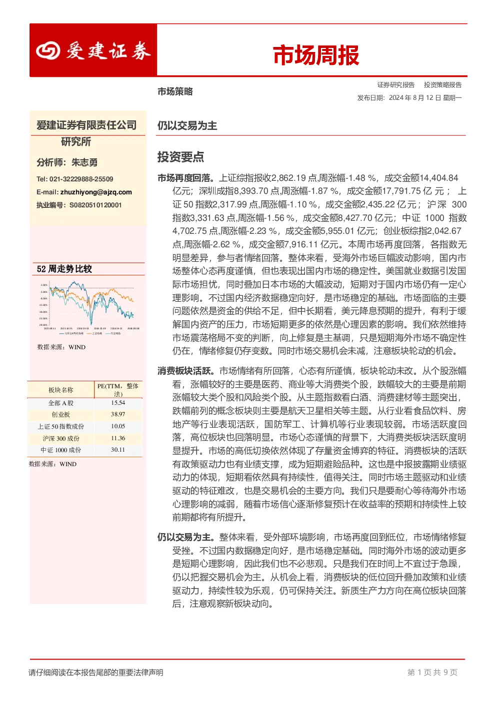 市场周报：仍以交易为主