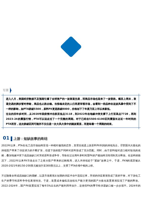 【市场聚焦】PTA:周期的结束