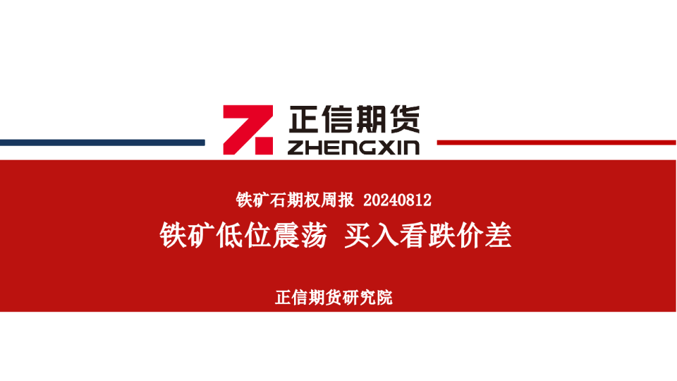 铁矿石期权周报：铁矿低位震荡 买入看跌价差