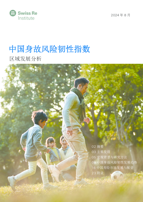 中国身故风险韧性指数区域发展分析
