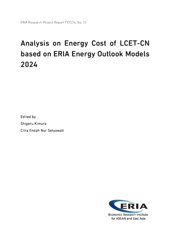 Analysis on Energy Cost of LCET-CN based on ERIA Energy Outlook Models 2024