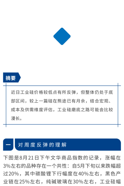 市场聚焦：工业硅：路漫漫