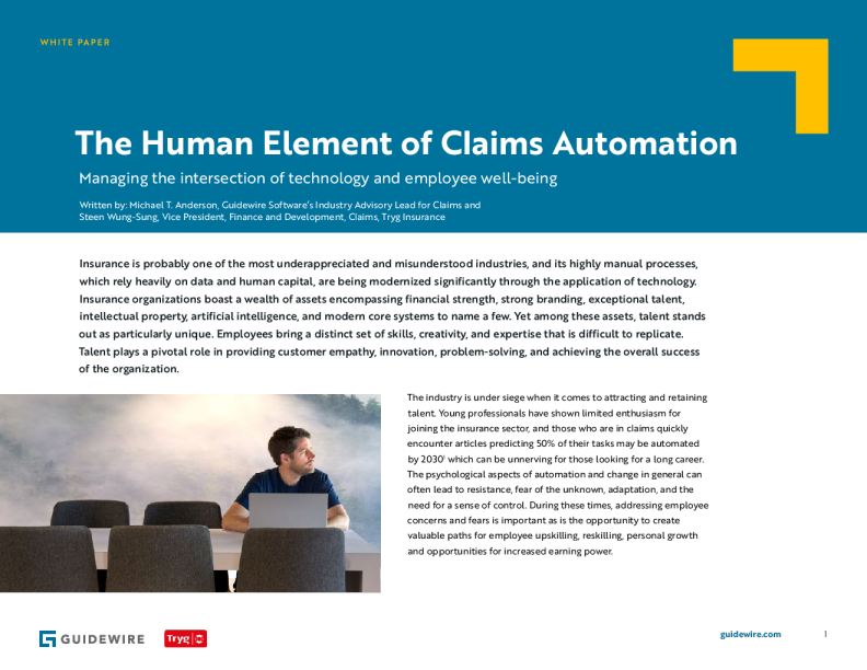 索赔自动化的人的元素