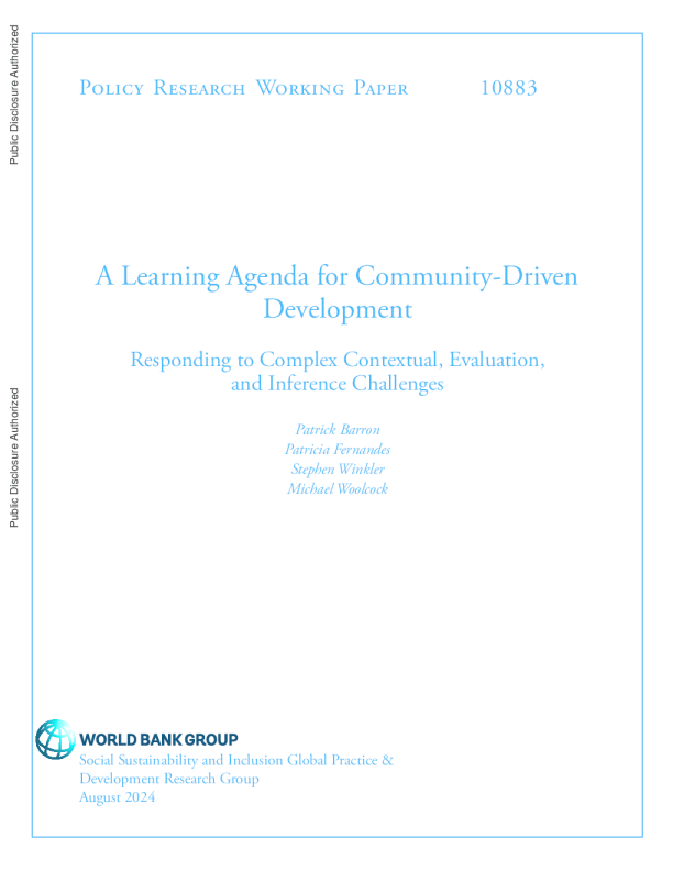 社区驱动发展的学习议程