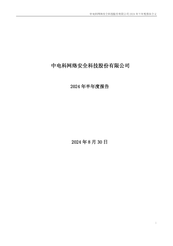 电科网安:2024年半年度报告