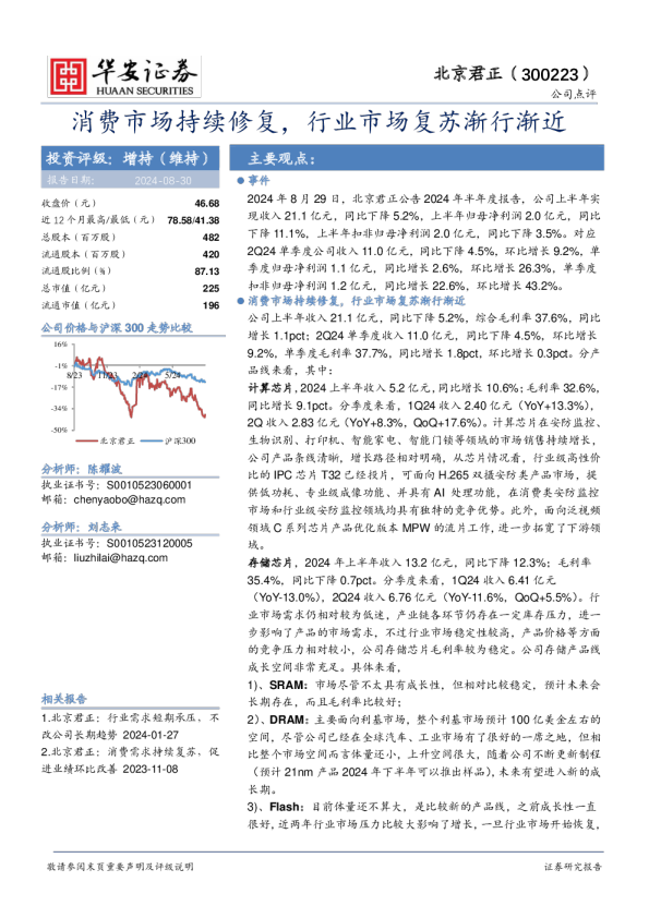 消费市场持续修复，行业市场复苏渐行渐近