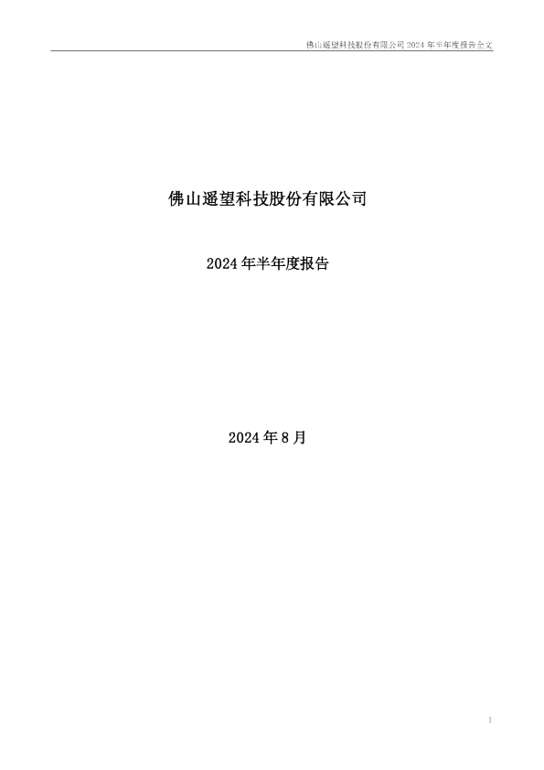 遥望科技：2024年半年度报告