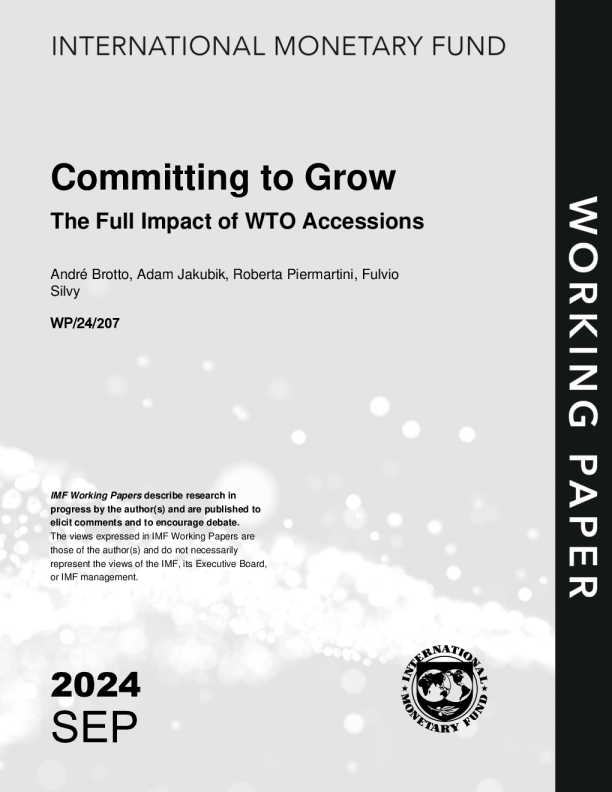 致力于增长：加入WTO的全面影响