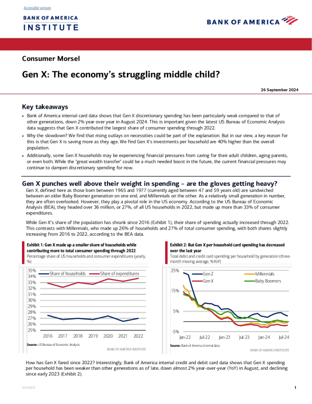 X 世代 ： 经济陷入困境的中间孩子 ？