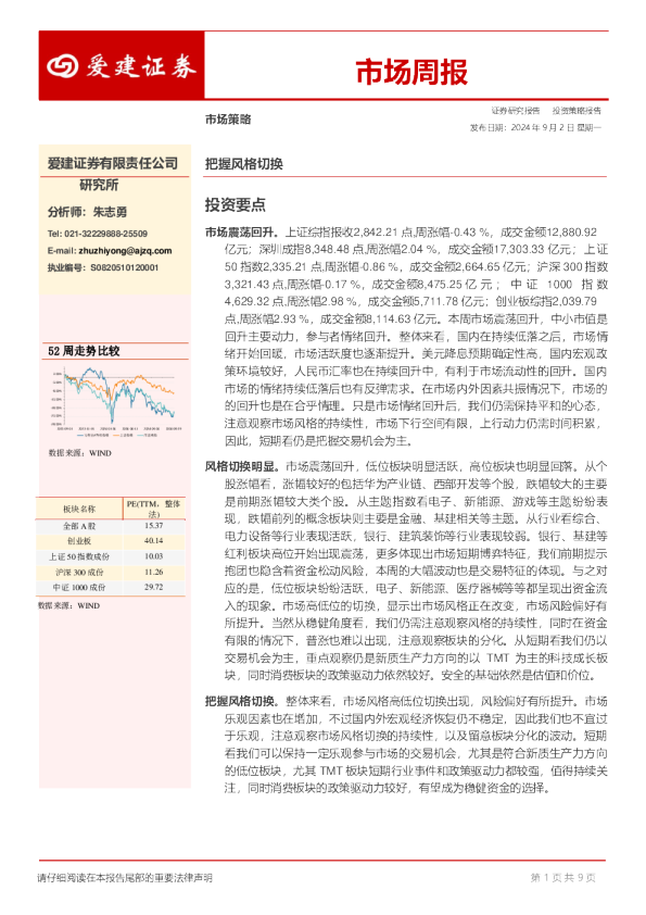 市场周报：把握风格切换