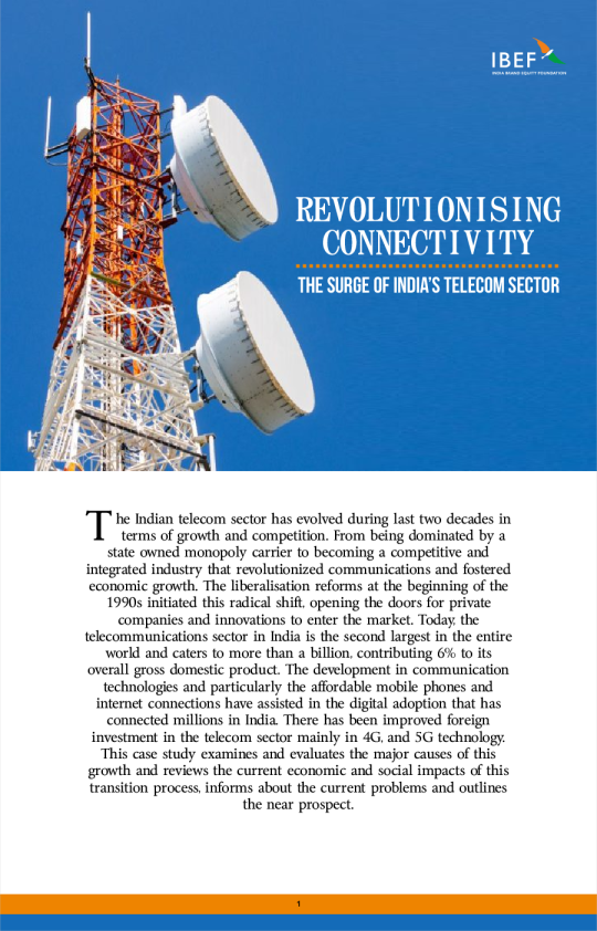 革命性的连通性 ： 印度电信部门的激增